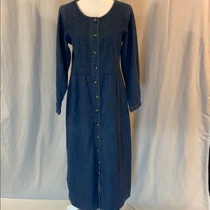 L.L. Bean Vintage Long Denim Dress